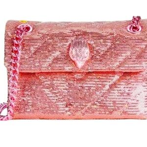 Kurt Geiger pink sparkle bag